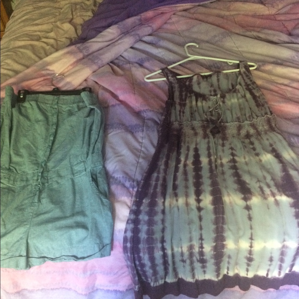 Women’s romper and tie dye dress